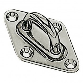 PONTET SUR PLATINE INOX 37 X 59 MM