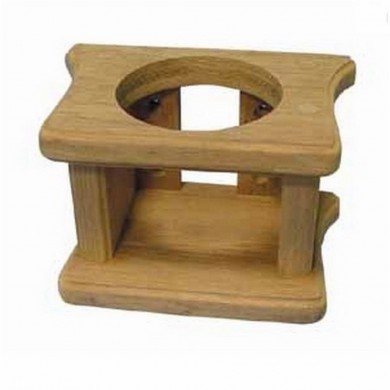 Porte verre en Teck - 140 x 88 x 90 mm - ø 70 mm