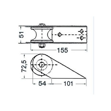 DAVIER INOX 155 X 51 MM
