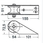 DAVIER INOX 155 X 51 MM