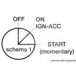 Clé de contact étanche 3 positions - 15A