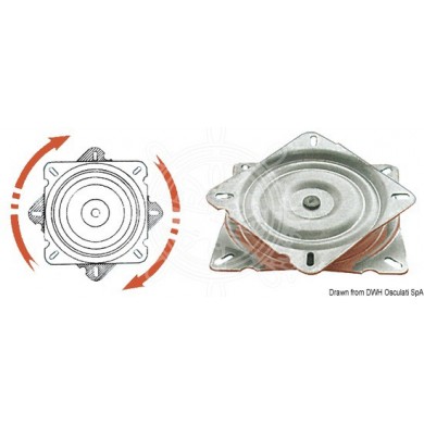 PLATINE PIVOTANTE POUR SIEGE - ACIER
