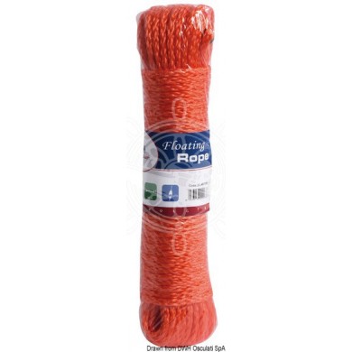 CORDAGE FLOTTANT POUR BOUEE - 30 M ø 6 MM - ORANGE