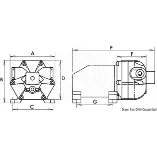 POMPA ACQUA 3 SOUP 8.8 L/MIN - 2 BAR - 12V