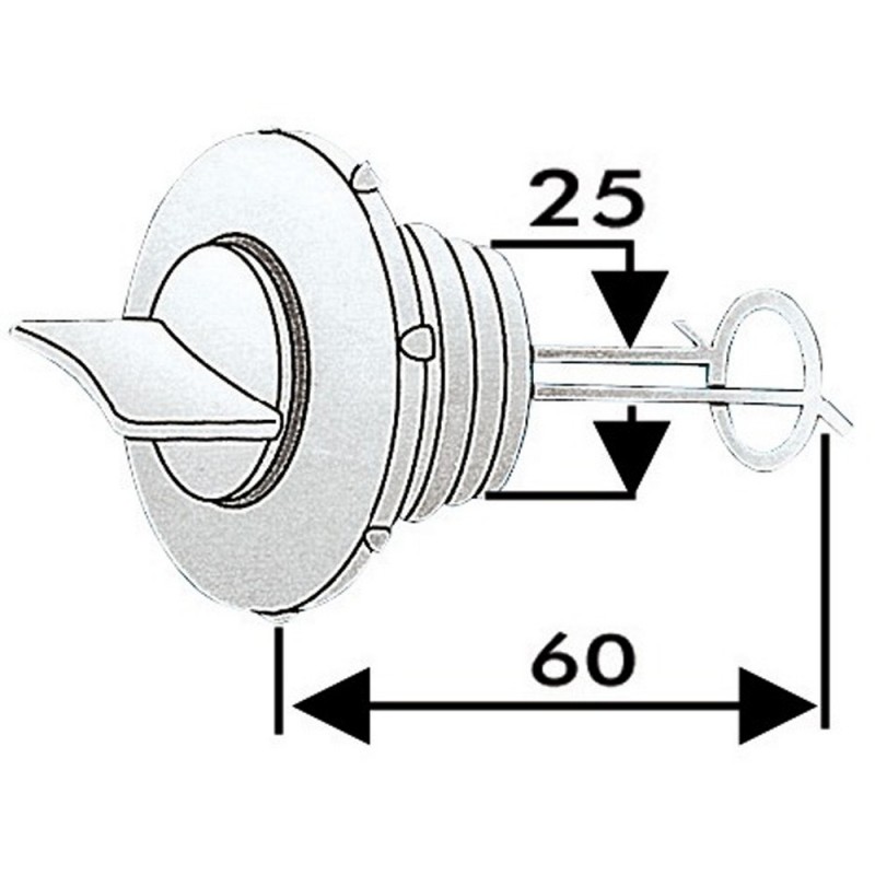 NABLE DE VIDANGE NYLON 25 MM