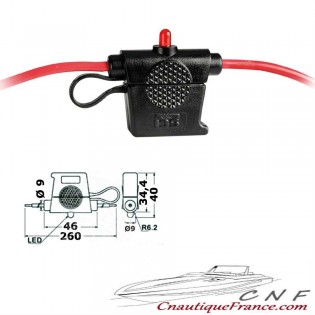 PORTE FUSIBLE AVEC LED