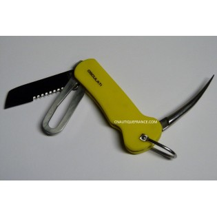 COUTEAU MULTIFONCTION POUR VOILE - JAUNE