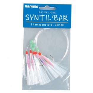 BAS DE LIGNE SYNTIL'BAR - 5 PLUMES BLANCHES