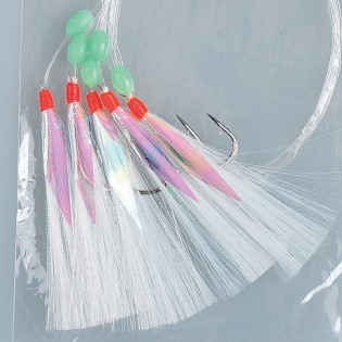 BAS DE LIGNE SYNTIL'BAR - 5 PLUMES BLANCHES