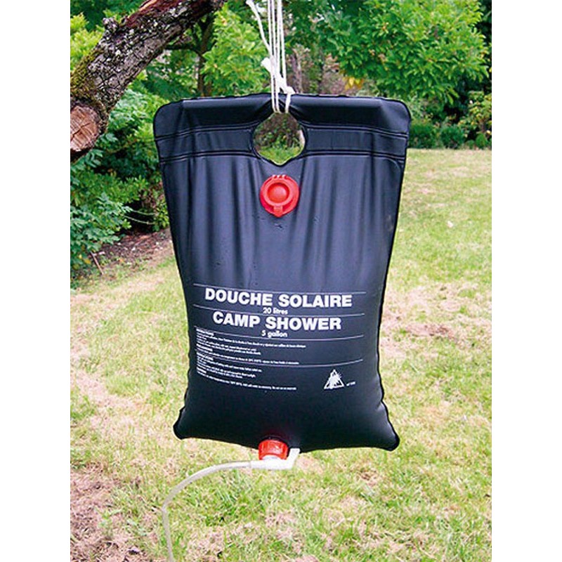 Douche Solaire Renforcée 20 Litres Delta Outillage - Pour Camping, Piscine, Jardin