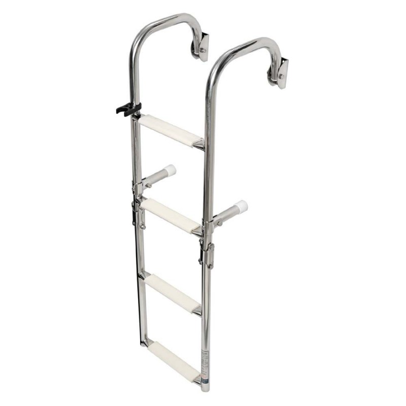 5 marches - Echelle de bain inox pliante profonde