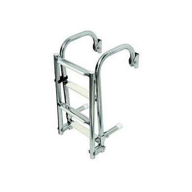 5 marches - Echelle de bain inox pliante profonde