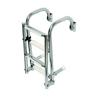 5 marches - Echelle de bain inox pliante profonde