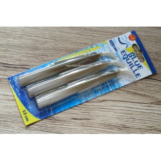 13 cm - 3 Blue Equille - Eperlan - Corps extra souple