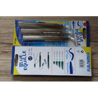 13 cm - 3 Blue Equille - Eperlan - Corps extra souple
