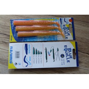 13 cm - 3 Blue Equille - Eperlan - Corps extra souple