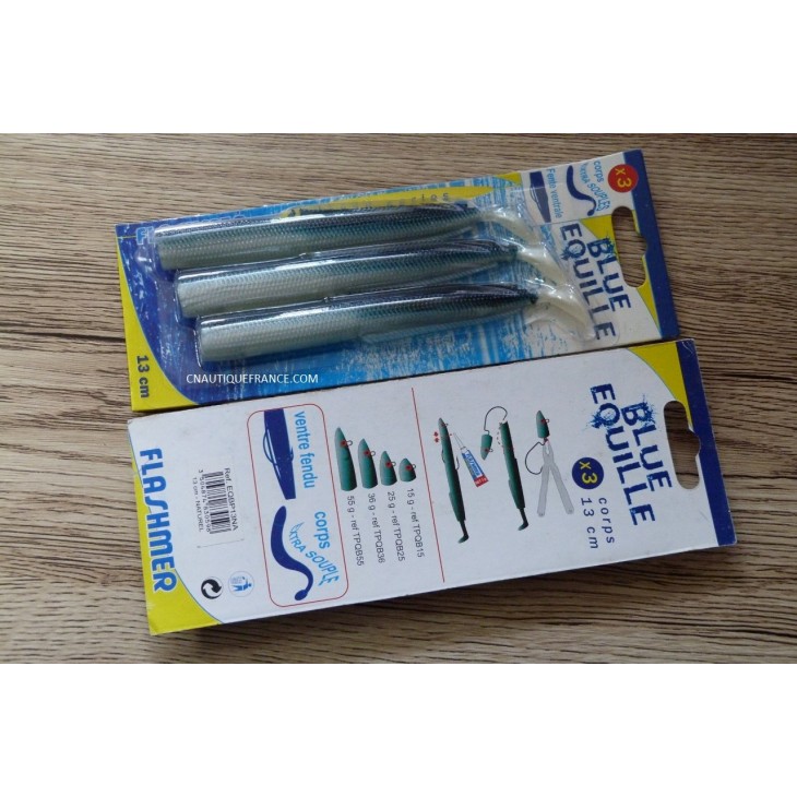 13 cm - 3 Blue Equille - Corps extra souple