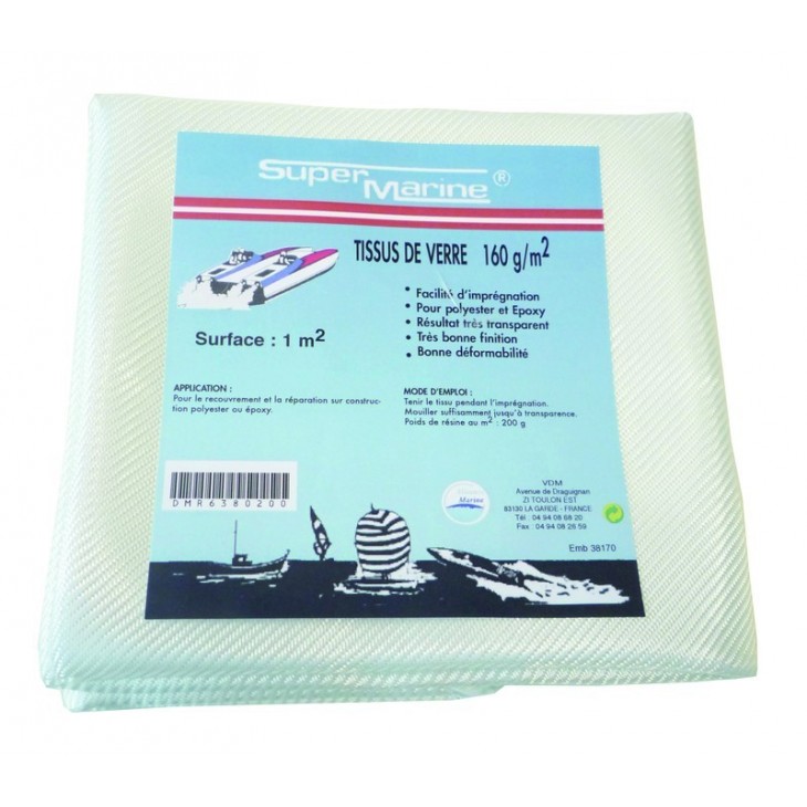 TISSU DE VERRE ROVING 160G POCHETTE DE 1M²