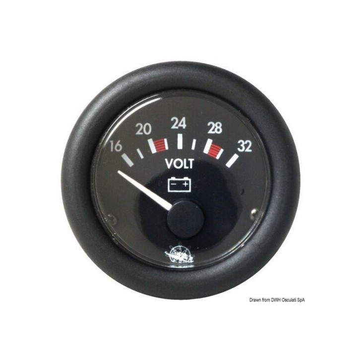 VOLTOMETRO NERO 10 - 16 V