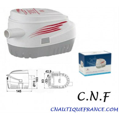 POMPE DE CALE AUTOMATIQUE A FLOTTEUR 600 - 2280 L/H