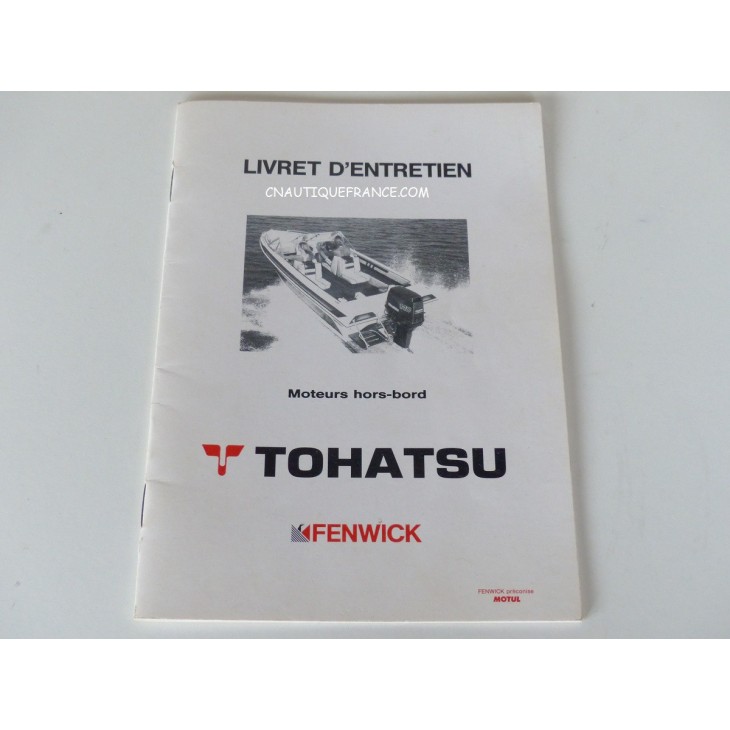 LIVRET D'ENTRETIEN TOHATSU