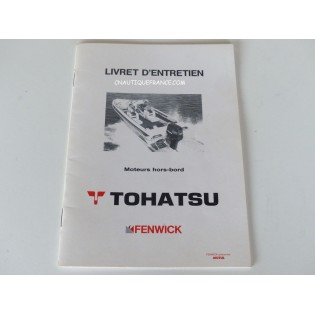 LIVRET D'ENTRETIEN TOHATSU