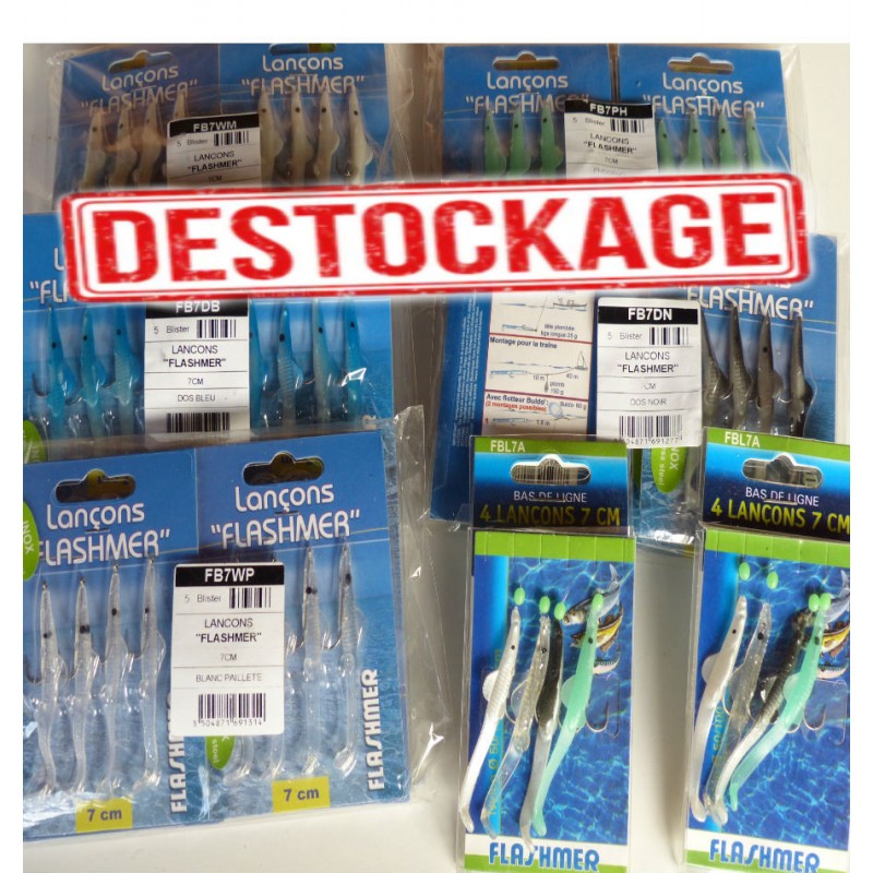 7 CM - BAS DE LIGNE 4 LANÇONS