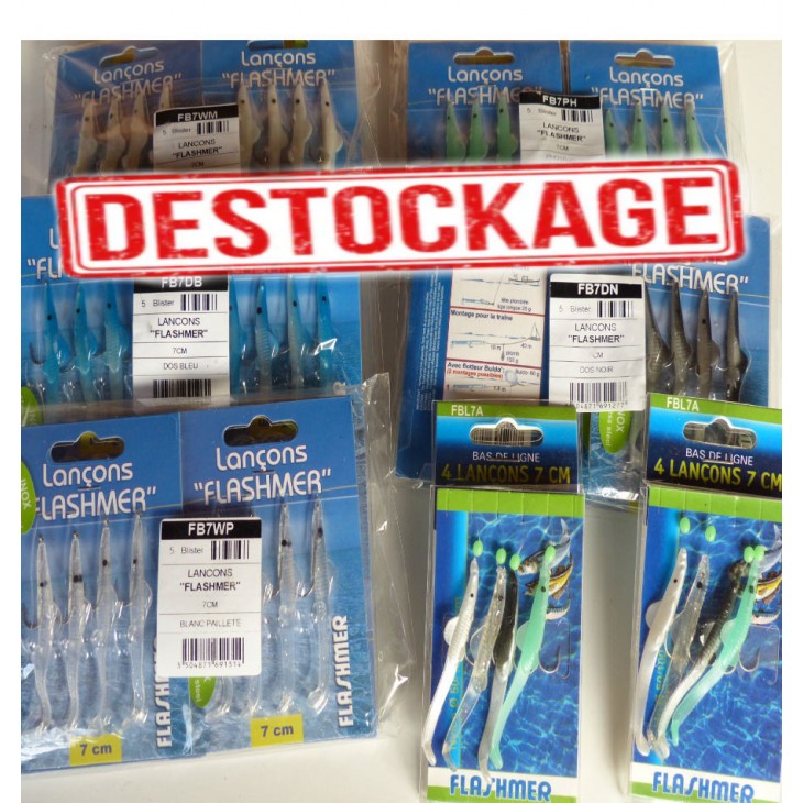 7 CM - BAS DE LIGNE 4 LANÇONS