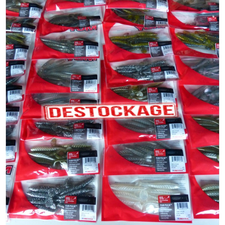 3,5" - Leurre souple YUM PULSE - LOT DE 30