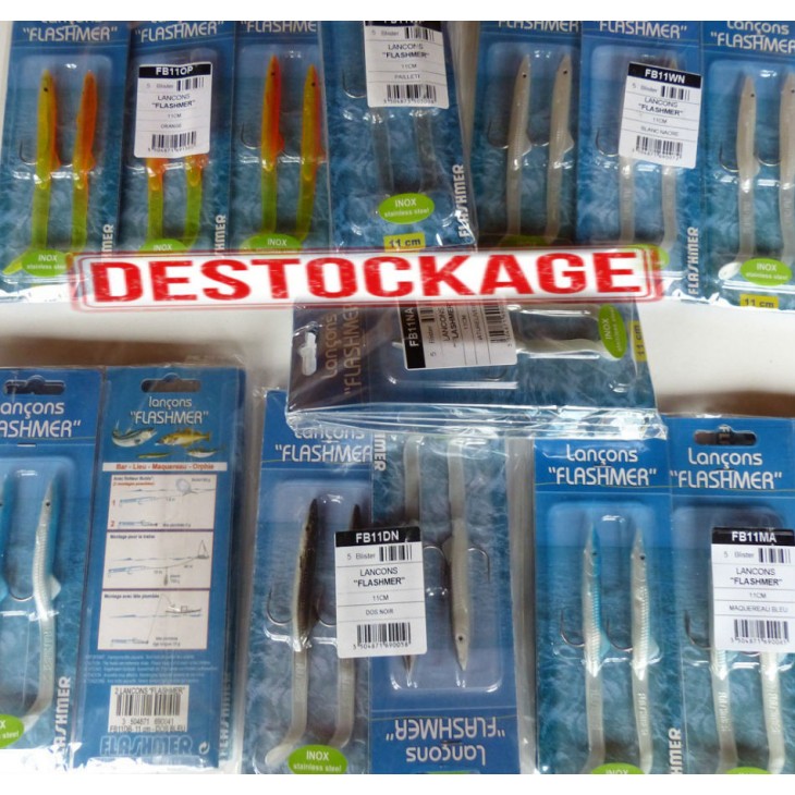 11 CM - LEURRE SOUPLE LANÇON  - LOT DE 35