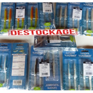 11 CM - LEURRE SOUPLE LANÇON  - LOT DE 35