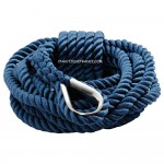 CORDAGE - BOSSE D' AMARRAGE - 20MM - 12M - BLEU