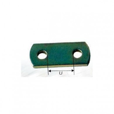 PLAQUETTE D'ASSEMBLAGE 2 TROUS - ENTRAXE 60 MM