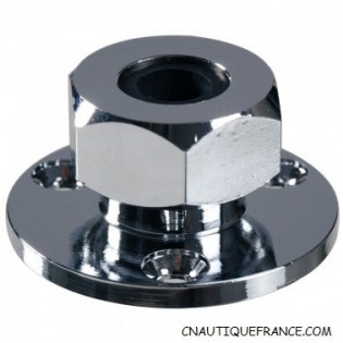Ø 6 MM - PASSE-FIL ETANCHE EN LAITON CHROME
