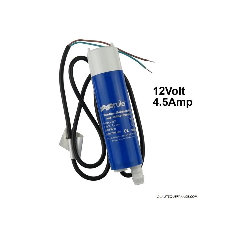 MINI POMPE IMMERGEABLE EN LIGNE EAU & CARBURANT 760 L/H