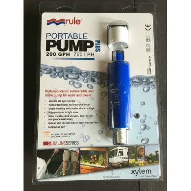 MINI POMPE IMMERGEABLE EN LIGNE EAU & CARBURANT 760 L/H