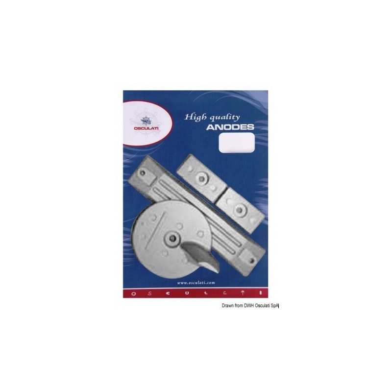 BF75 BF225 - KIT ANODES ALUMINIUM POUR MOTEUR HONDE