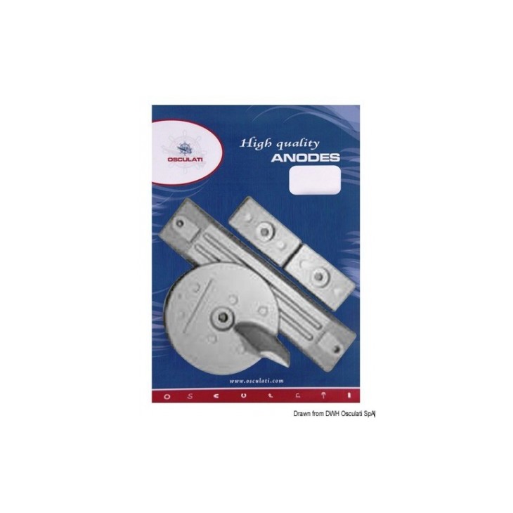 BF75 BF225 - KIT ANODES ALUMINIUM POUR MOTEUR HONDE