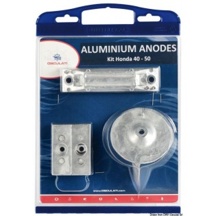 BF40 BF50 - KIT ANODES ALU POUR 40 - 50 CV HONDA