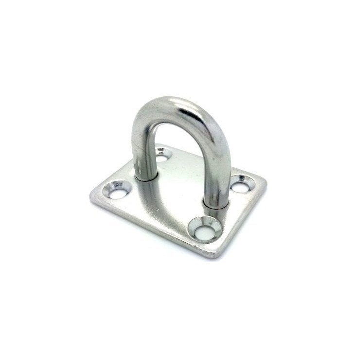 Ø 5 mm - PONTET INOX EMBASE RECTANGULAIRE 30 X 35 mm