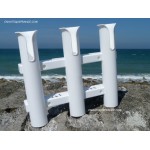 WALL MOUNTING PLASTIC ROD HOLDER FISHING TRIPLE