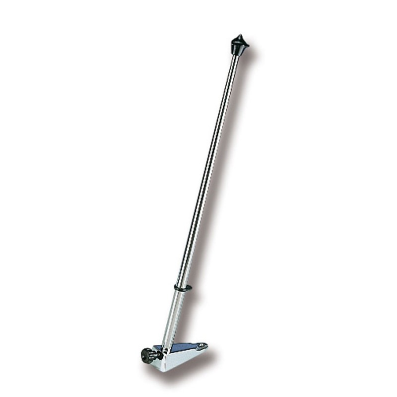 40 CM - HAMPE DE PAVILLON - BASE EN LAITON CHROME