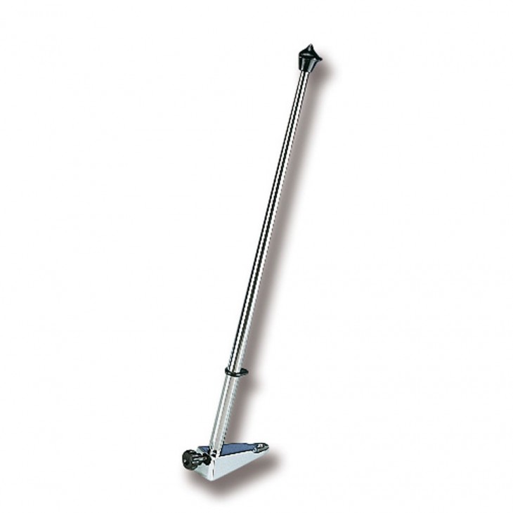 40 CM - HAMPE DE PAVILLON - BASE EN LAITON CHROME