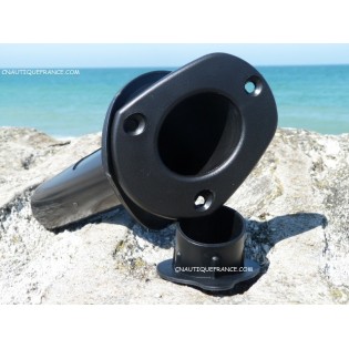 PORTE CANNE A PÊCHE A ENCASTRER NOIR