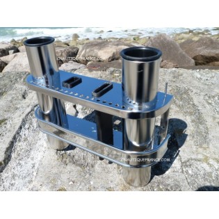 PORTE CANNES INOX - RATELIER 2 EMPLACEMENTS