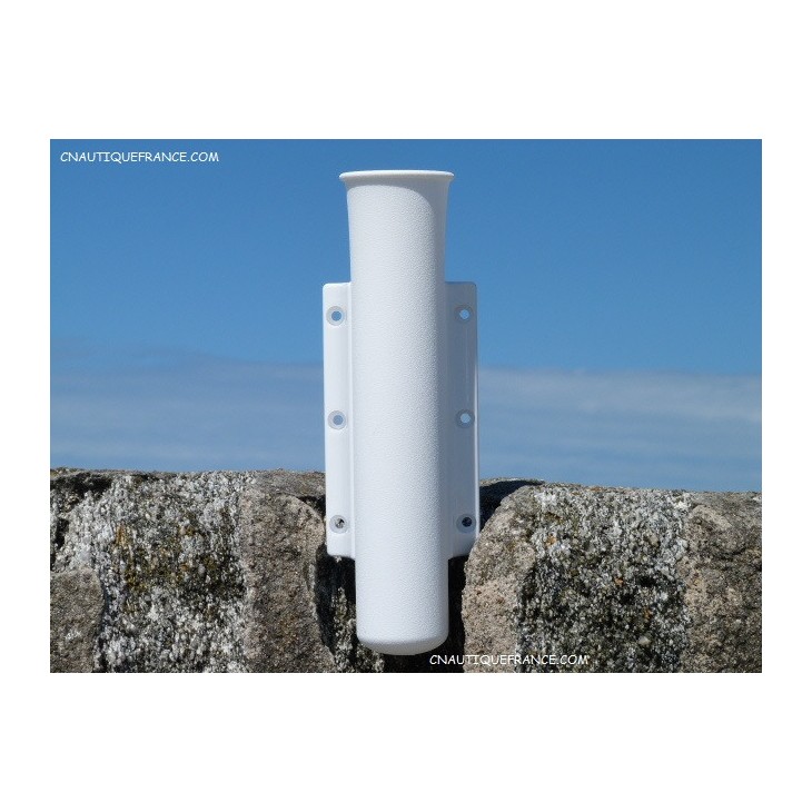 Porte canne à plaquer plastique blanc 