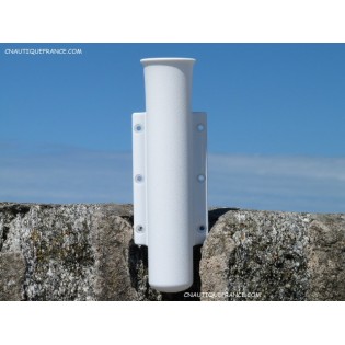 Porte canne à plaquer plastique blanc 