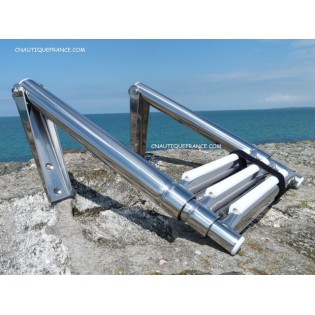 3 marches - Echelle de bain inox télescopique