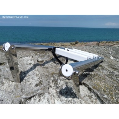 3 marches - Echelle de bain inox télescopique