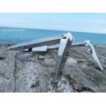 3 marches - Echelle de bain inox télescopique